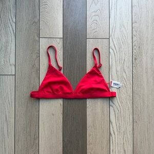 Dippin' Daisy's Bright Red Swim Bikini Top size M